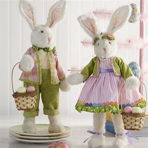 large easter bunny figurines